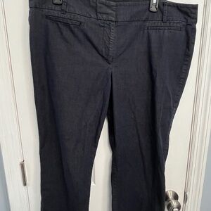 Ann Taylor loft original size 16 capri blue faux jean coloring chambray